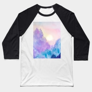 Winter Landscape in watercolor Baseball T-Shirt